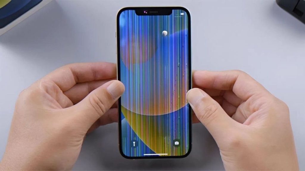 iphone 15 pro max bị sọc màn hình
