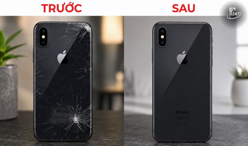 Thay kính lưng iPhone XS giá rẻ, lấy ngay | Táo 247