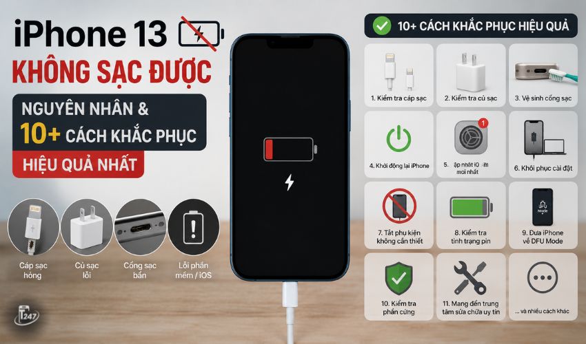Tình trạng iPhone 13 không sạc được | Táo 247