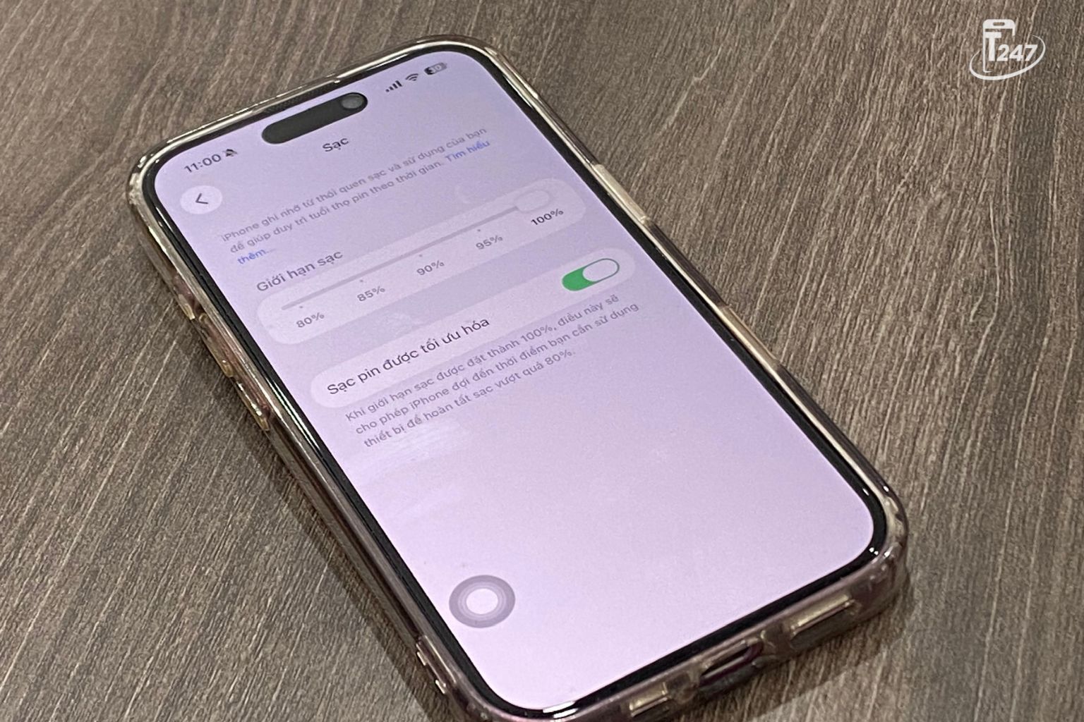 Hướng dẫn bật chế độ Sạc pin tối ưu hóa trên iPhone | Táo 247