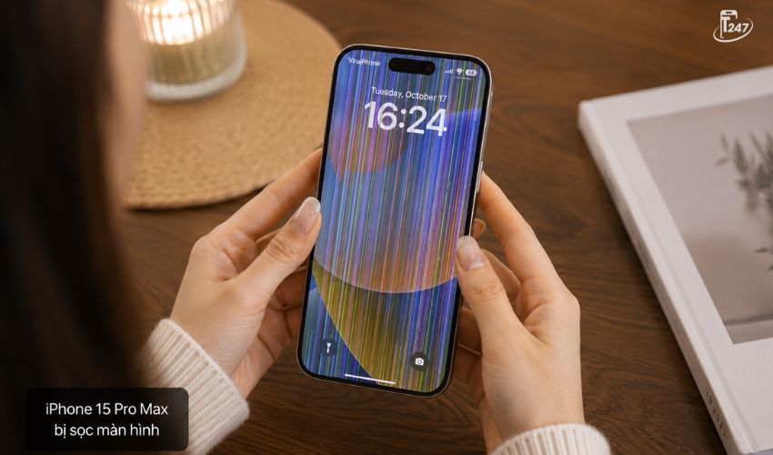 Đây là những đường thẳng chạy xuyên suốt màn hình. Chúng thường có màu đen, trắng, xanh, hồng hoặc đa sắc | Táo 247