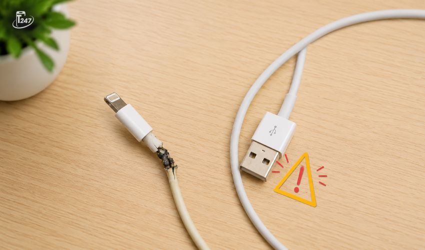 Phụ kiện sạc kém chất lượng, không chính hãng hoặc bị hư hỏng | Táo 247