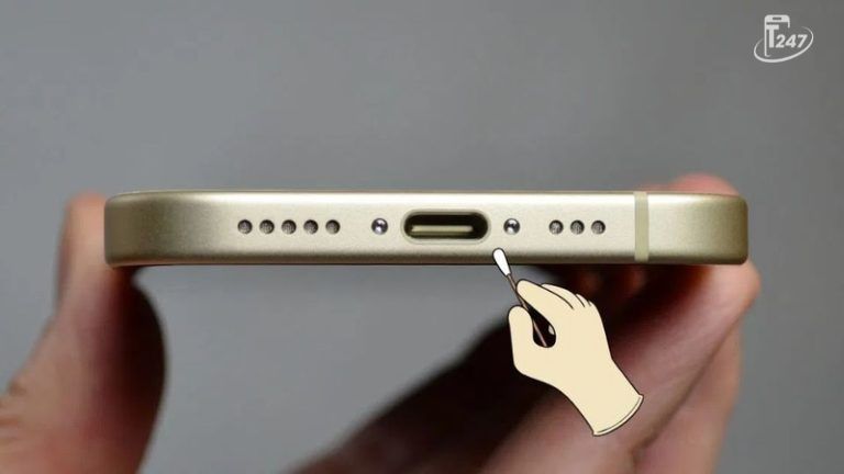 Vệ sinh lỗ loa và cổng sạc Lightning trên iPhone 14 Pro Max để khắc phục lỗi mất tiếng | Táo 247